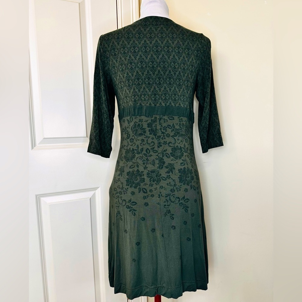 ATHLETA Faux Wrap Dress color sage green size small - Picture 2 of 5